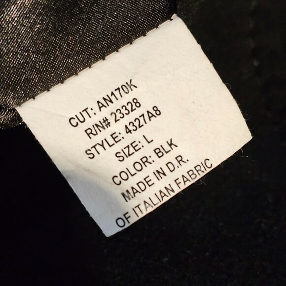 Kristen Blake Wool Cashmere Large Button Black Big Pocket Coat, Sz L - Picture 12 of 13